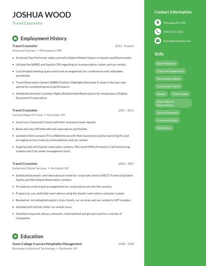Resume example 5