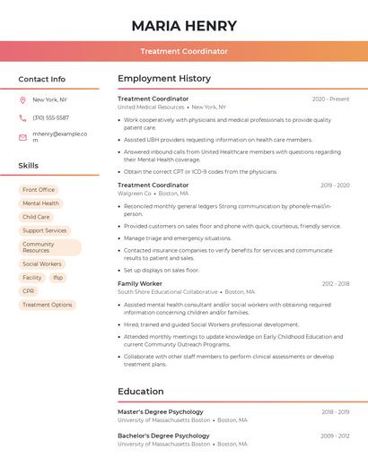 Resume example 3