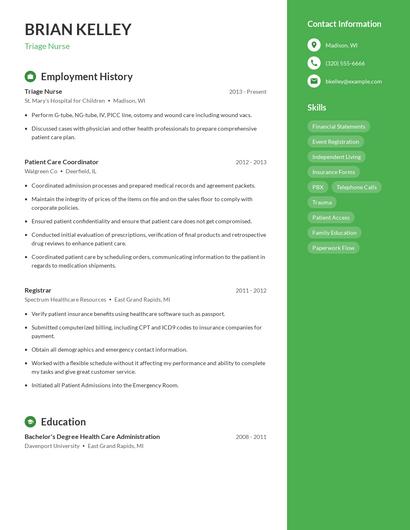 Resume example 4