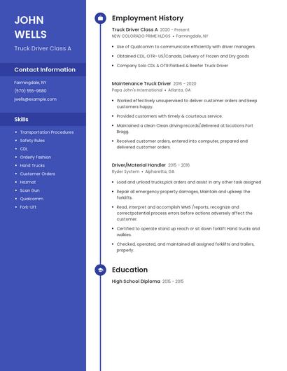 Resume example 5