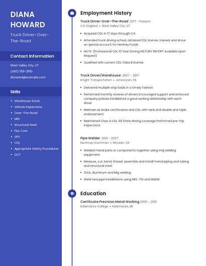 Resume example 5