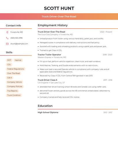 Resume example 3
