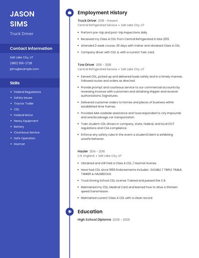Resume example 4