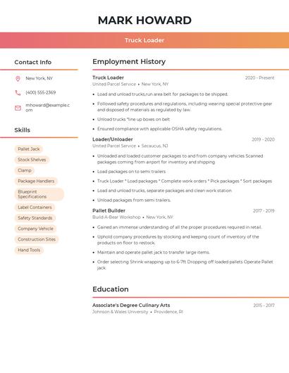 Resume example 3