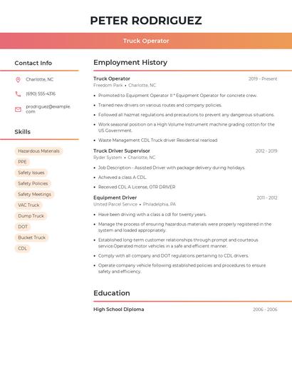 Resume example 3