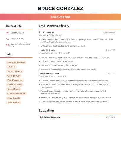 Resume example 3