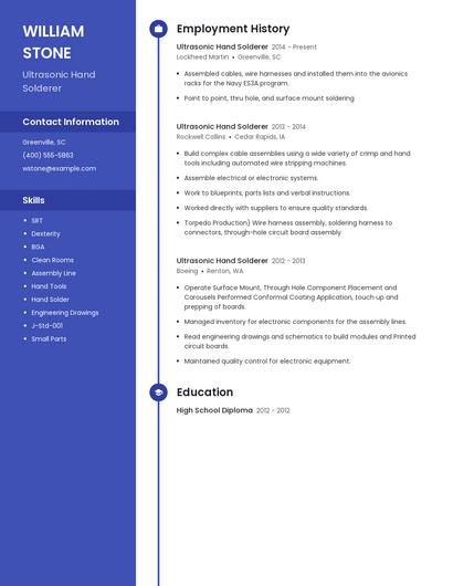 Ultrasonic Hand Solderer Resume