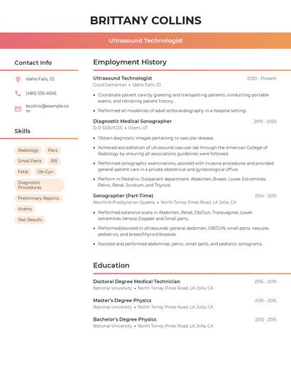Resume example 3