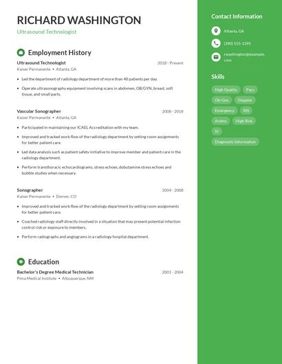 Resume example 5