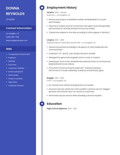 Umpire Resume