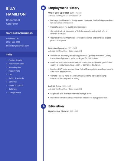 Under Seal Operator Resume