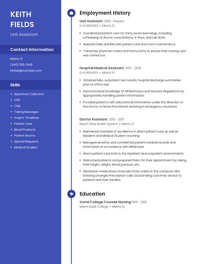 Resume example 5
