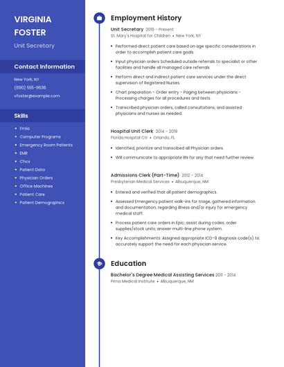 Resume example 4