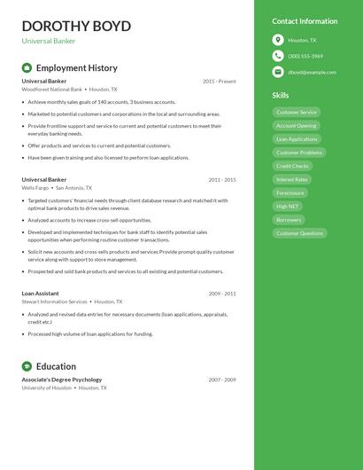 Resume example 4