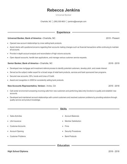 Resume example 1