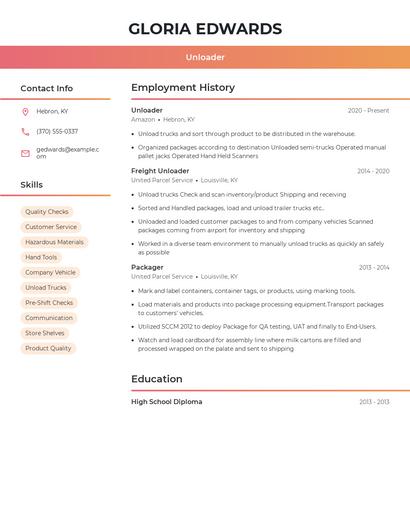Resume example 3