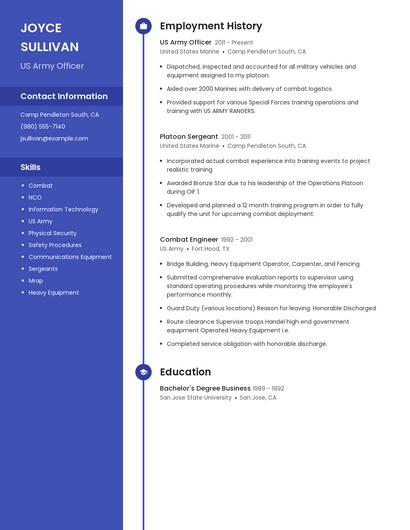 Resume example 5