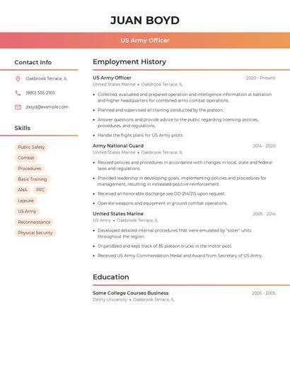 Resume example 3