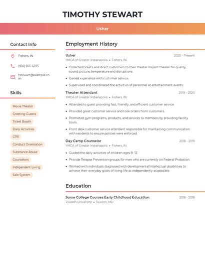 Resume example 3