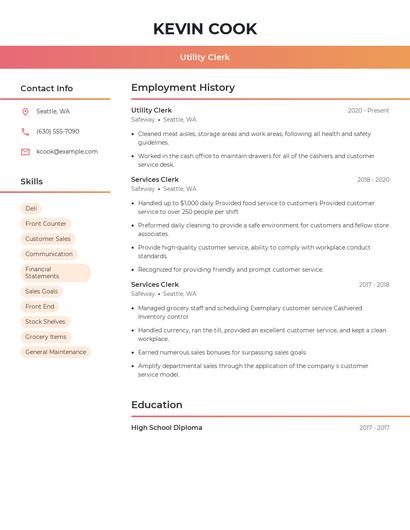 Resume example 3