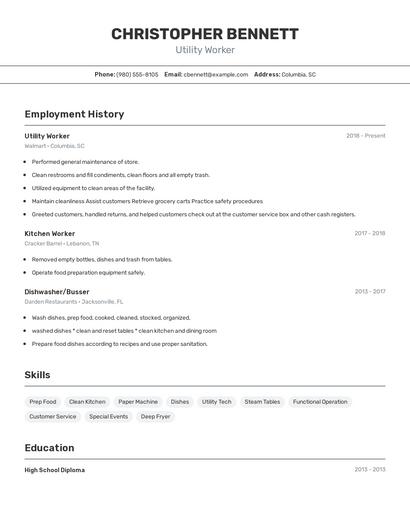Resume example 2