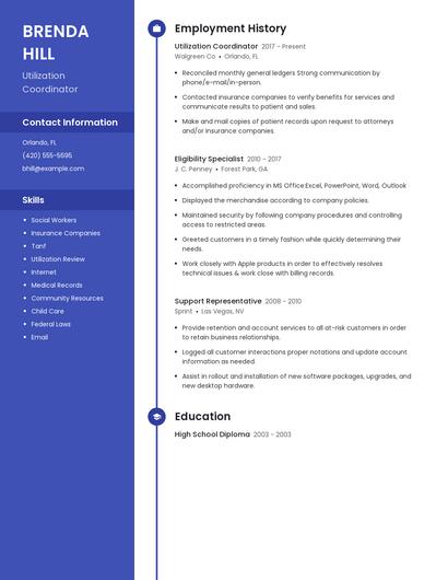 Utilization Coordinator Resume