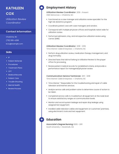 Resume example 4