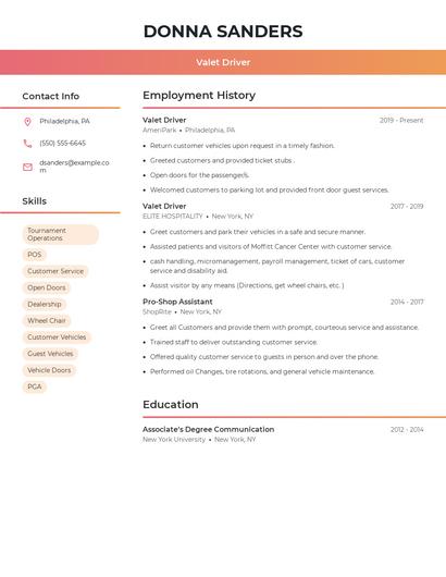 Resume example 3