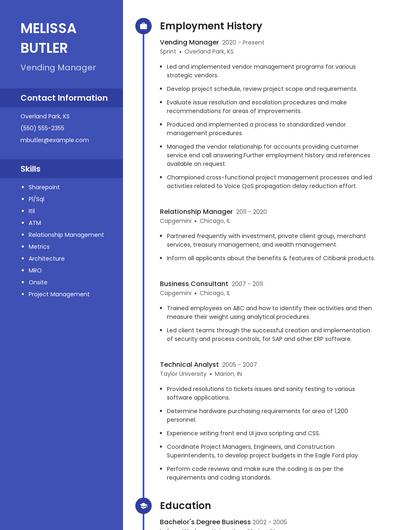 Resume example 4