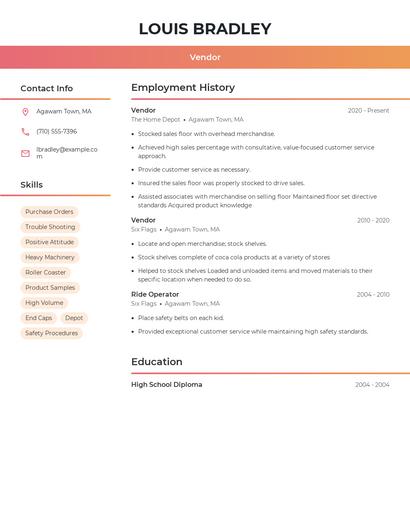 Resume example 3