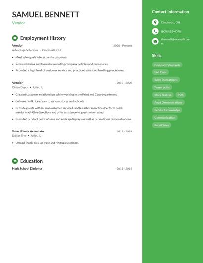 Resume example 4
