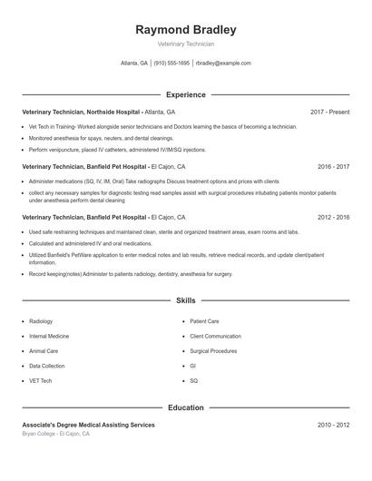 Resume example 1