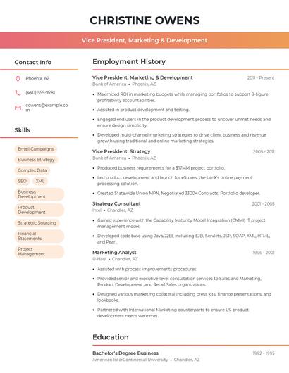 Resume example 3