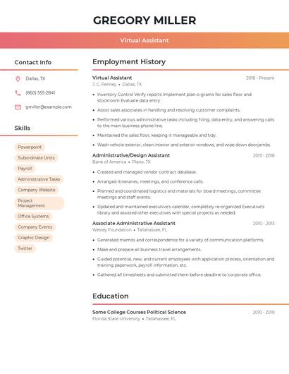 Resume example 3