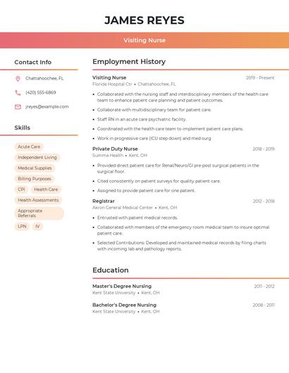 Resume example 3