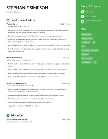Resume example 5