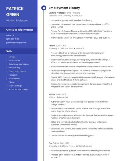 Resume example 4