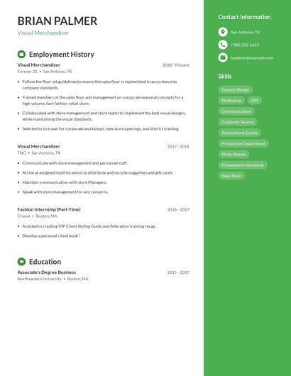 Resume example 4