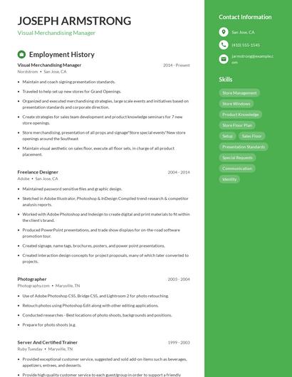 Resume example 4