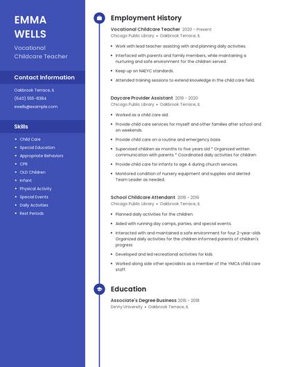 Resume example 5