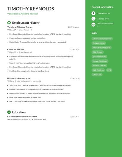 Resume example 4