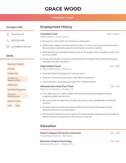 Resume example 3