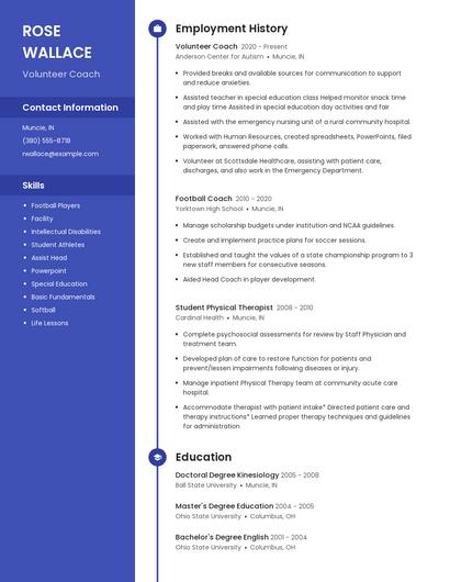 Resume example 5