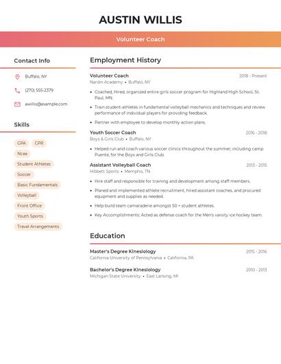 Resume example 3