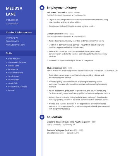 Resume example 4