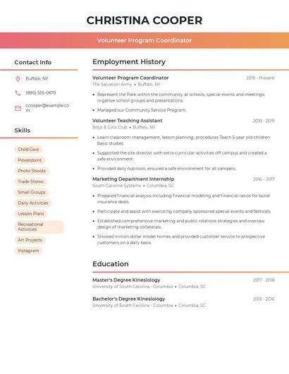 Resume example 3