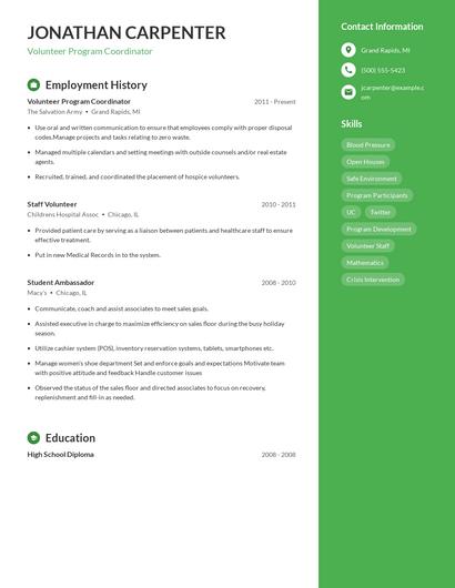 Resume example 4