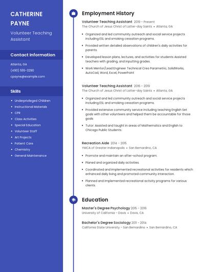 Resume example 4