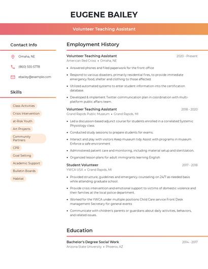 Resume example 3