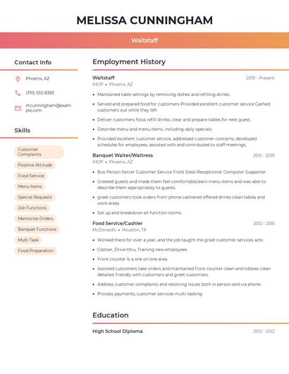 Resume example 3